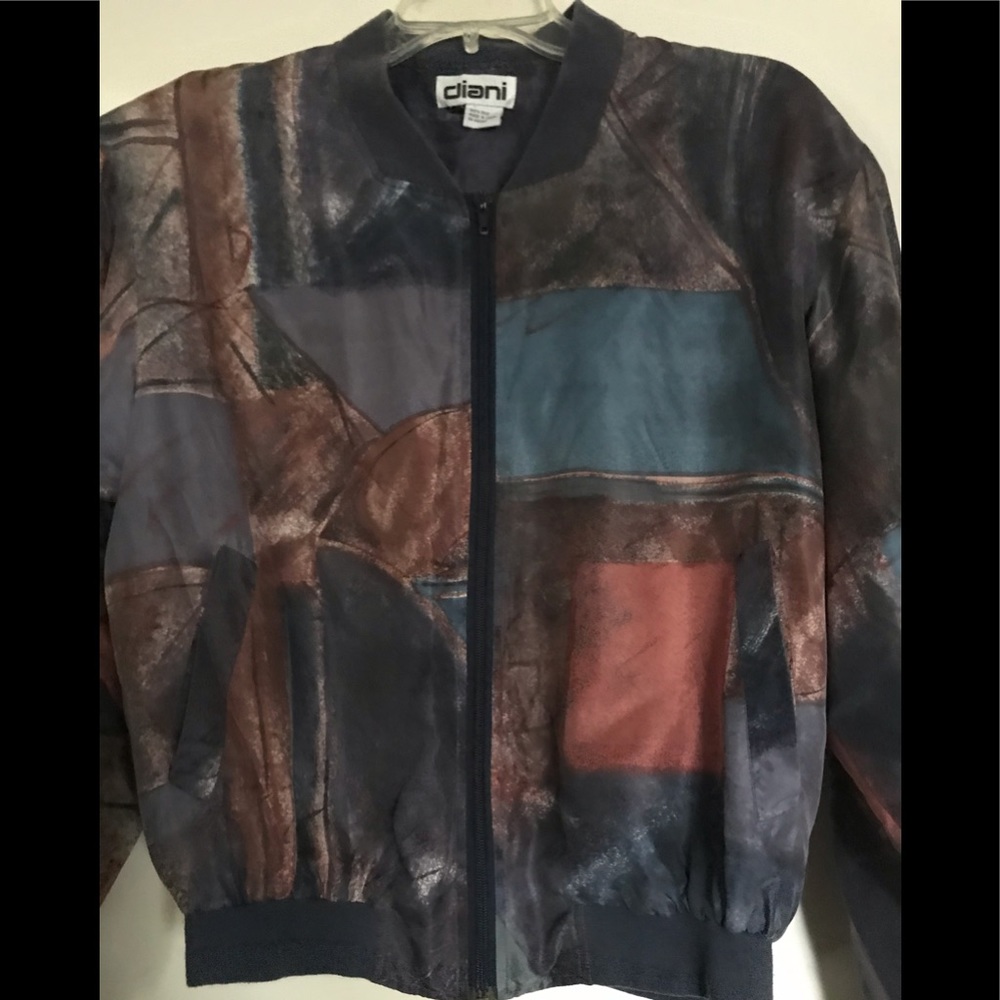 Vintage Diani , 100% silk , size M , jacket